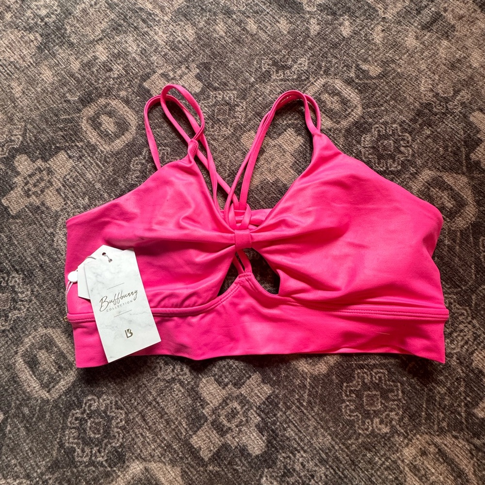 BUFF BUNNY COLLECTION PINK WOMENS SPORTS BRA